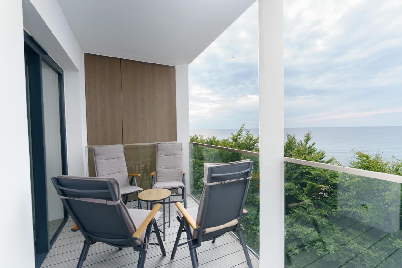 Apartament Kapitanski Z Widokiem Na Morze 4 Pietro - By Perlowa Przystan Rent Sianozety Exterior foto