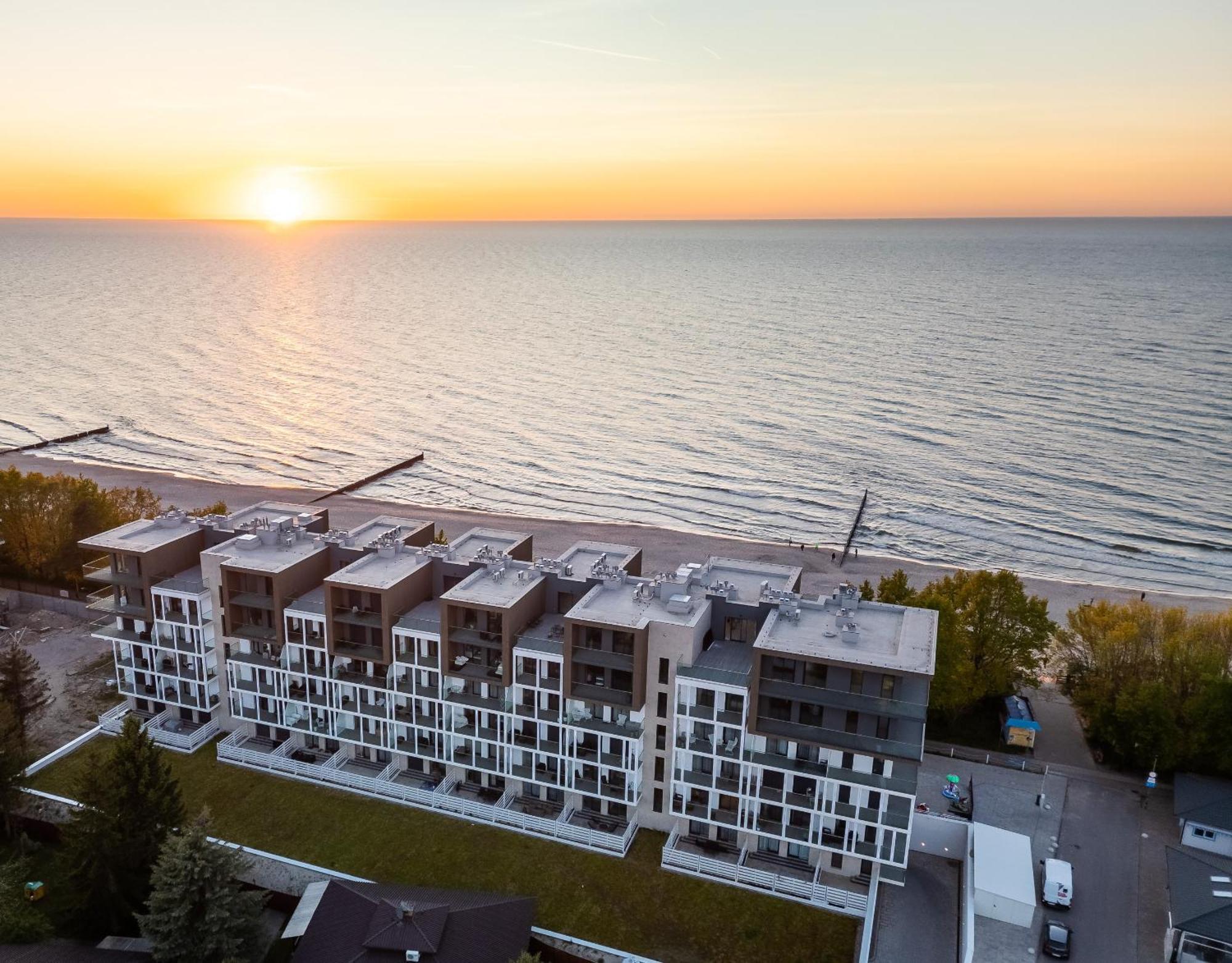Apartament Kapitanski Z Widokiem Na Morze 4 Pietro - By Perlowa Przystan Rent Sianozety Exterior foto
