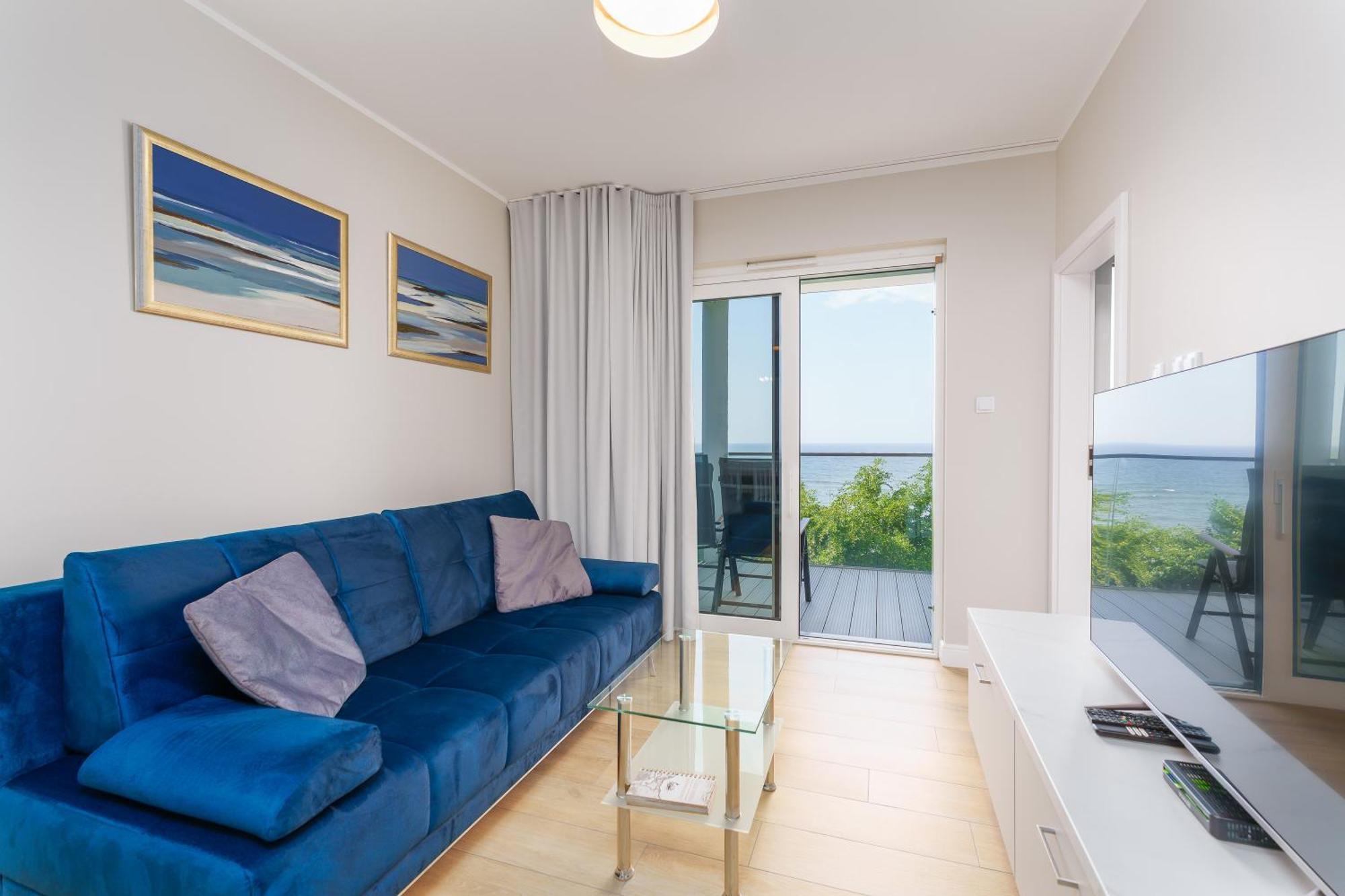 Apartament Kapitanski Z Widokiem Na Morze 4 Pietro - By Perlowa Przystan Rent Sianozety Exterior foto